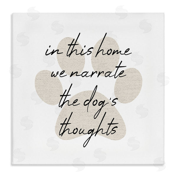 stupell industries Stupell Studio | Narrate Dog's Thoughts Funny Pet Wall Art