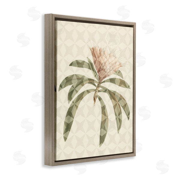 Stupell Industries Stupell Studio | Natural Geometric Patterned Plant Green Leaves Blossom Wall Art