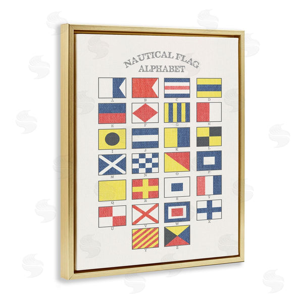 Stupell Industries Stupell Studio | Nautical Flag Alphabet