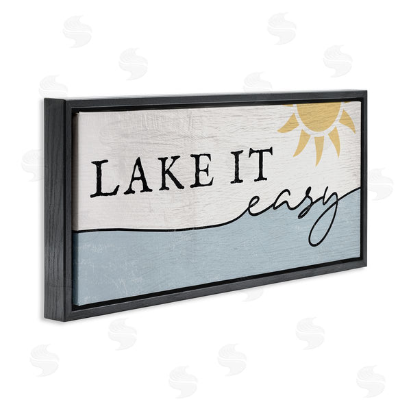 Stupell Industries Stupell Studio | Nautical Pun Lake It Easy Wall Art