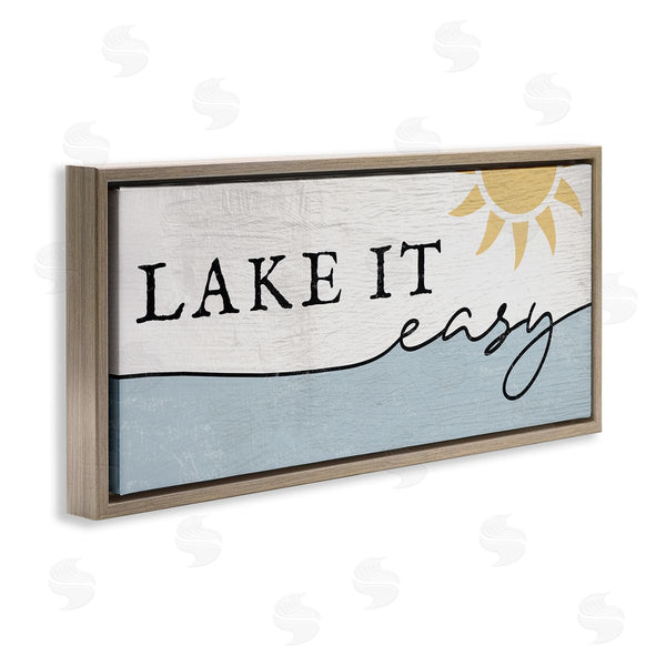 Stupell Industries Stupell Studio | Nautical Pun Lake It Easy Wall Art