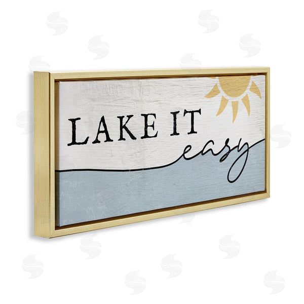 Stupell Industries Stupell Studio | Nautical Pun Lake It Easy Wall Art