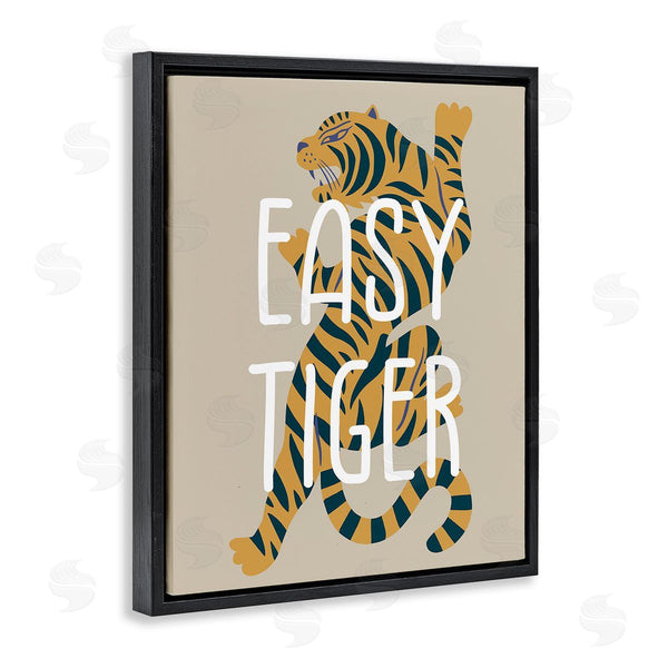 Stupell Industries Stupell Studio | Neutral Easy Tiger Wall Art