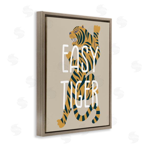 Stupell Industries Stupell Studio | Neutral Easy Tiger Wall Art