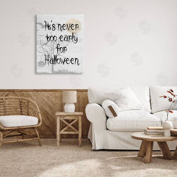 Stupell Industries Stupell Studio | Never Too Early Halloween Scene Wall Art