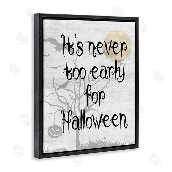 Stupell Industries Stupell Studio | Never Too Early Halloween Scene Wall Art