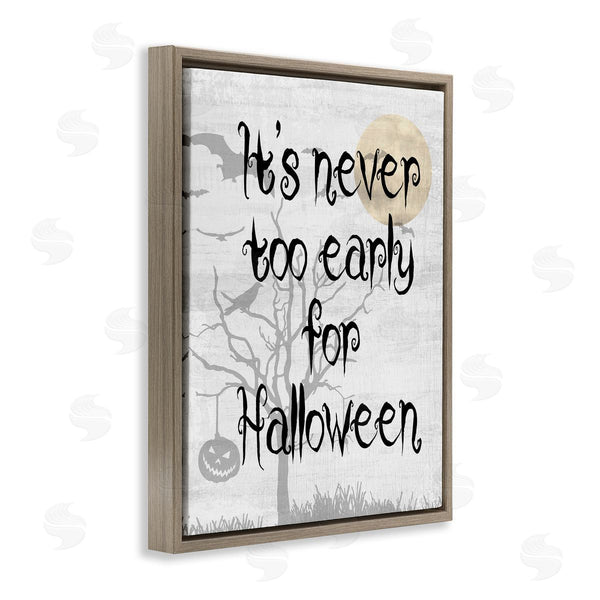 Stupell Industries Stupell Studio | Never Too Early Halloween Scene Wall Art
