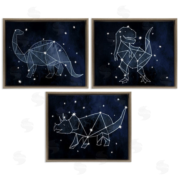 Stupell Industries Stupell Studio | Night Sky Dinosaur Constellations Wall Art