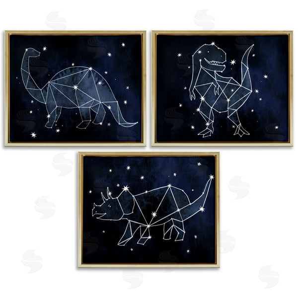Stupell Industries Stupell Studio | Night Sky Dinosaur Constellations Wall Art