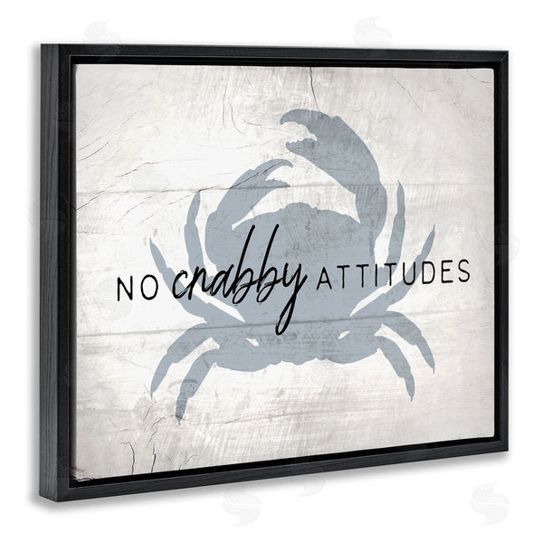 Stupell Industries Stupell Studio | No Crabby Attitudes Phrase Wall Art