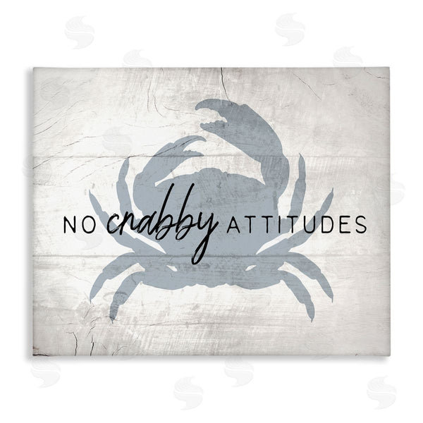 stupell industries Stupell Studio | No Crabby Attitudes Phrase Wall Art