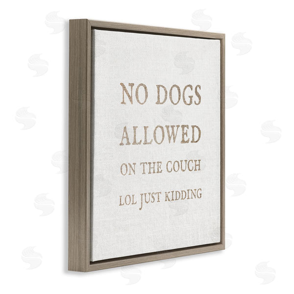 Stupell Industries Stupell Studio | No Dogs Allowed Pet Humor Wall Art