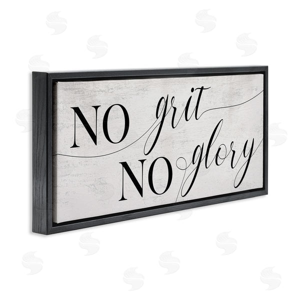 Stupell Industries Stupell Studio | No Grit No Glory Phrase Charming Cursive Script Wall Art