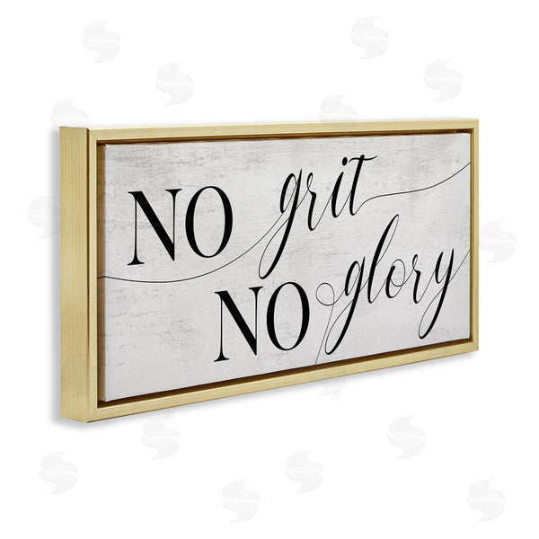 Stupell Industries Stupell Studio | No Grit No Glory Phrase Charming Cursive Script Wall Art