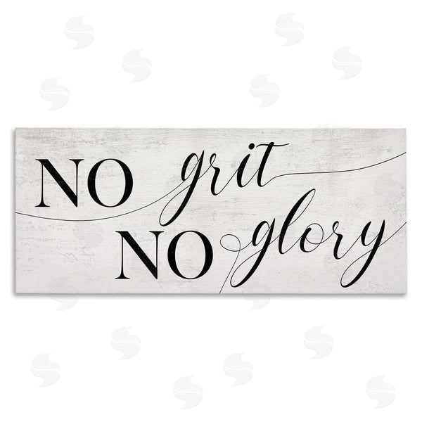 stupell industries Stupell Studio | No Grit No Glory Phrase Charming Cursive Script Wall Art
