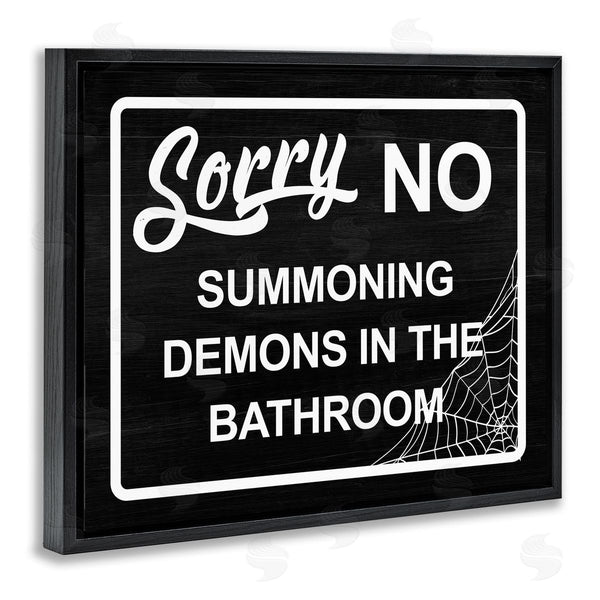 Stupell Industries Stupell Studio | No Summoning Demons Phrase Wall Art