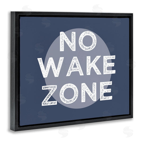 Stupell Industries Stupell Studio | No Wake Zone Circular Background Grunge Textured Words Wall Art