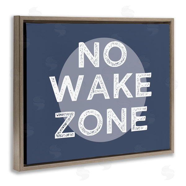 Stupell Industries Stupell Studio | No Wake Zone Circular Background Grunge Textured Words Wall Art