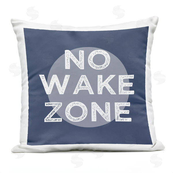 Stupell Industries Stupell Studio | No Wake Zone Nautical Phrase Printed Throw Pillow