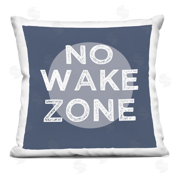 stupell industries Stupell Studio | No Wake Zone Nautical Phrase Printed Throw Pillow