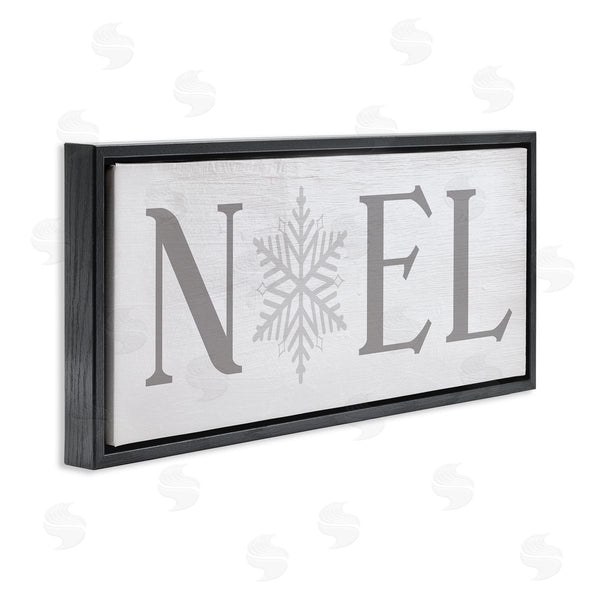 Stupell Industries Stupell Studio | Noel Christmas Phrase Winter Snowflake Typography Wall Art
