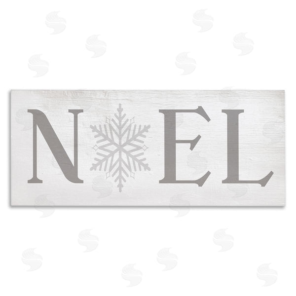 stupell industries Stupell Studio | Noel Christmas Phrase Winter Snowflake Typography Wall Art