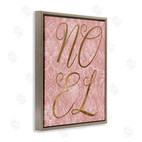 Stupell Industries Stupell Studio | Noel Text Glam Detail Seasonal Botanical Pattern Wall Art