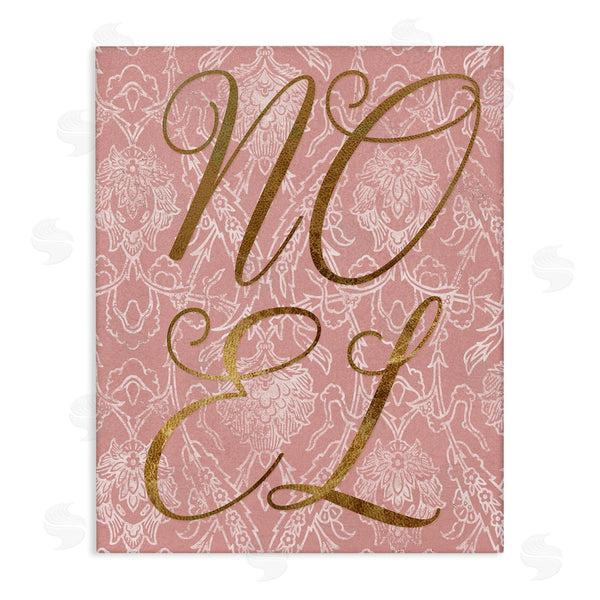 stupell industries Stupell Studio | Noel Text Glam Detail Seasonal Botanical Pattern Wall Art