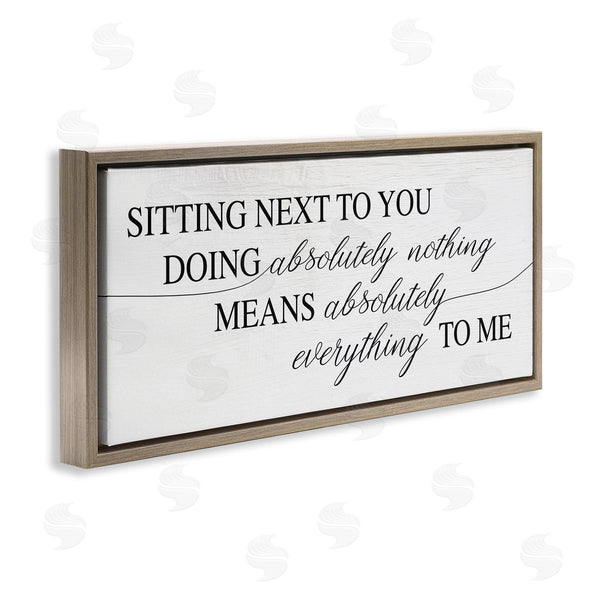 Stupell Industries Stupell Studio | Nothing Means Everything Phrase Wall Art