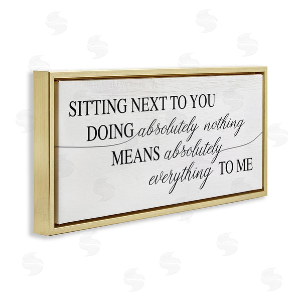 Stupell Industries Stupell Studio | Nothing Means Everything Phrase Wall Art