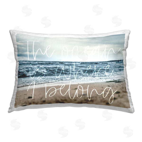stupell industries Stupell Studio | Ocean Where I Belong Printed Throw Pillow