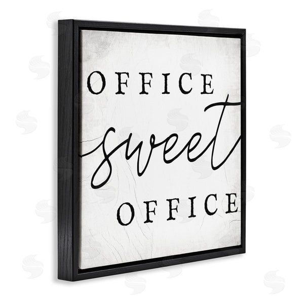 Stupell Industries Stupell Studio | Office Sweet Office Phrase Minimal Black White Typography Wall Art