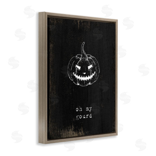 Stupell Industries Stupell Studio | Oh My Gourd Jack-o-Lantern Wall Art