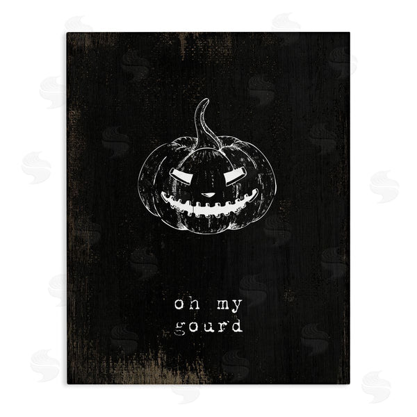 stupell industries Stupell Studio | Oh My Gourd Jack-o-Lantern Wall Art