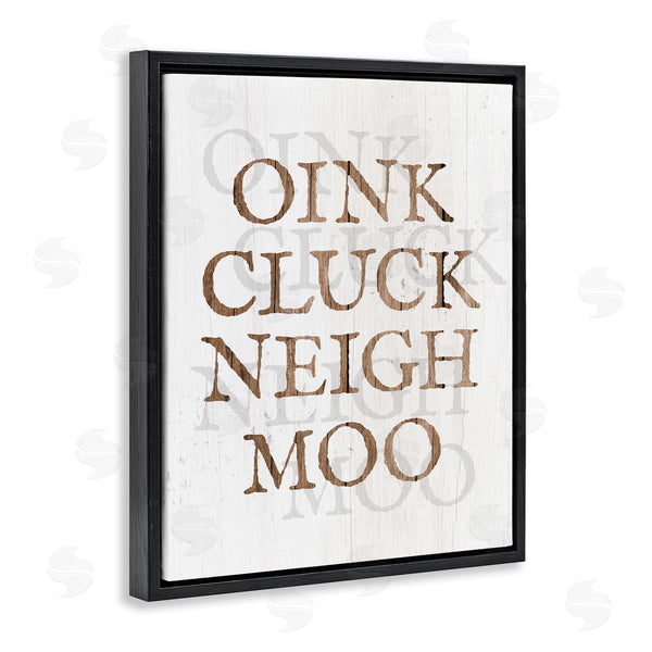 Stupell Industries Stupell Studio | Oink Cluck Neigh Moo
