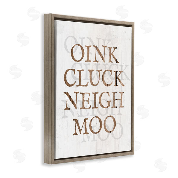 Stupell Industries Stupell Studio | Oink Cluck Neigh Moo