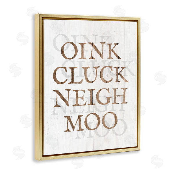 Stupell Industries Stupell Studio | Oink Cluck Neigh Moo
