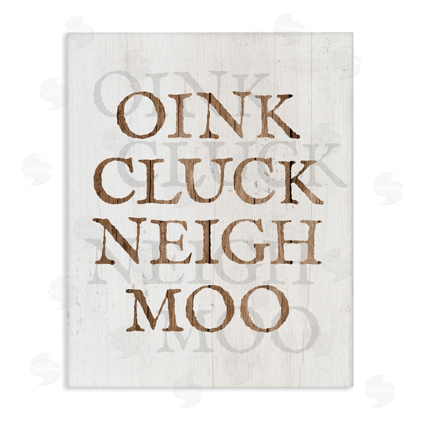 stupell industries Stupell Studio | Oink Cluck Neigh Moo