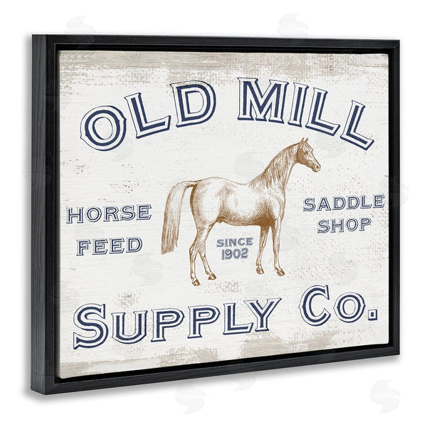 Stupell Industries Stupell Studio | Old Mill Supply Co. Vintage Horse Feed Advertisement Wall Art
