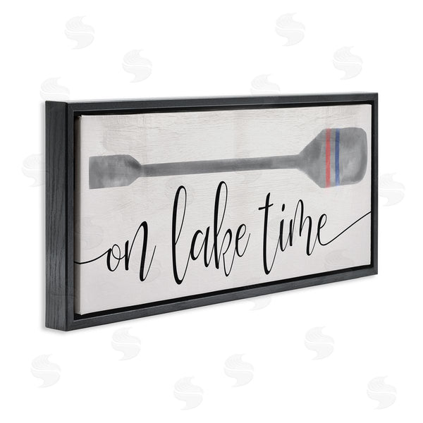 Stupell Industries Stupell Studio | On Lake Time Boat Oar Phrase Wall Art