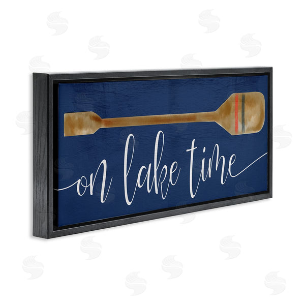 Stupell Industries Stupell Studio | On Lake Time With Oar Wall Art