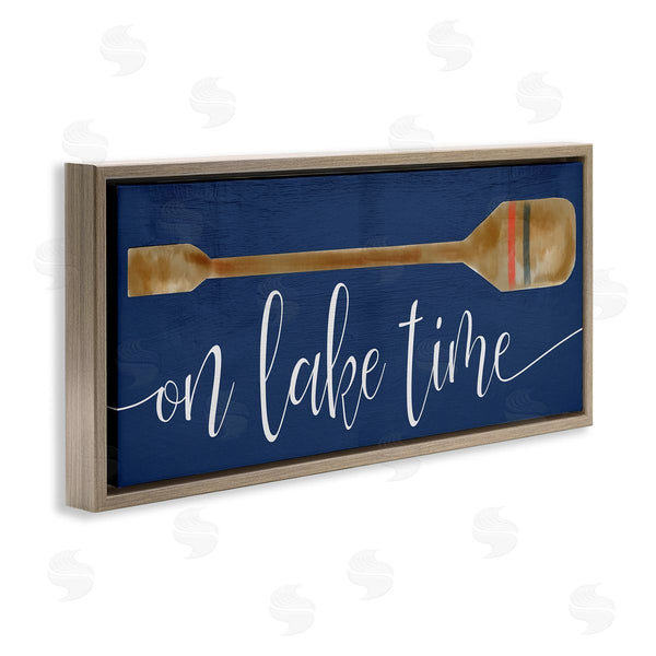 Stupell Industries Stupell Studio | On Lake Time With Oar Wall Art