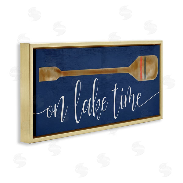 Stupell Industries Stupell Studio | On Lake Time With Oar Wall Art