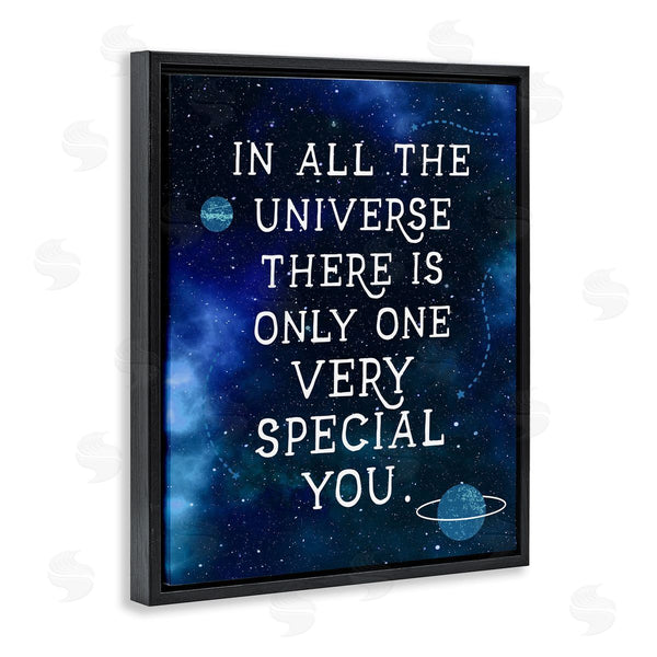 Stupell Industries Stupell Studio | Only One Very Special You Phrase Blue Universe Wall Art