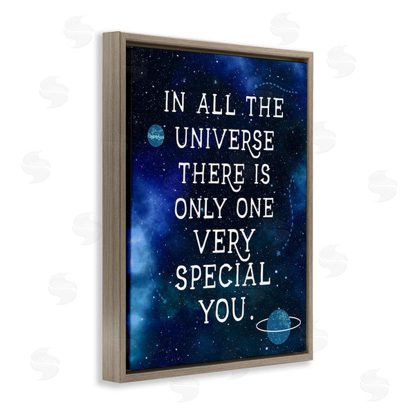 Stupell Industries Stupell Studio | Only One Very Special You Phrase Blue Universe Wall Art