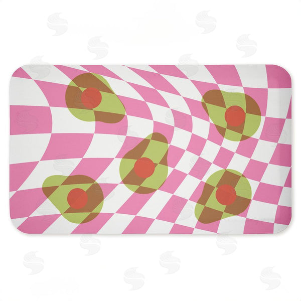 stupell industries Stupell Studio | Optical Illusion Avocados Anti-Fatigue Mat