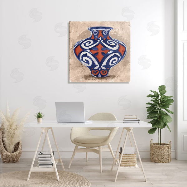 Stupell Industries Stupell Studio | Ornate Ceramic Vase Still Life Modern Patterned Pottery Wall Art