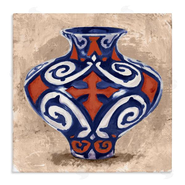 stupell industries Stupell Studio | Ornate Ceramic Vase Still Life Modern Patterned Pottery Wall Art