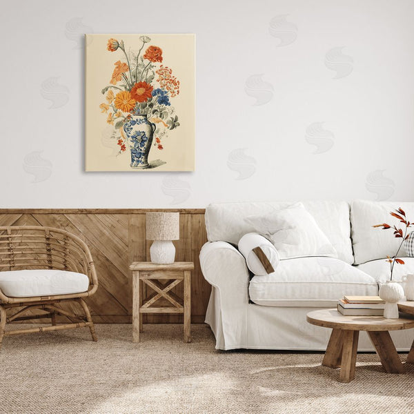 Stupell Industries Stupell Studio | Ornate Pottery Bouquet Wall Art