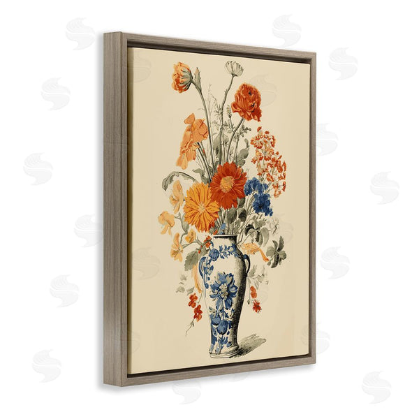 Stupell Industries Stupell Studio | Ornate Pottery Bouquet Wall Art